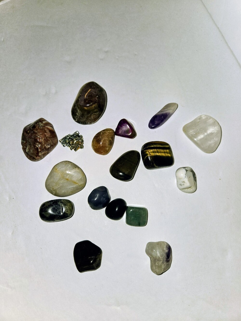 Mixed Polished Tumbled Stone Lot - Multicolor - Mixed Sizes